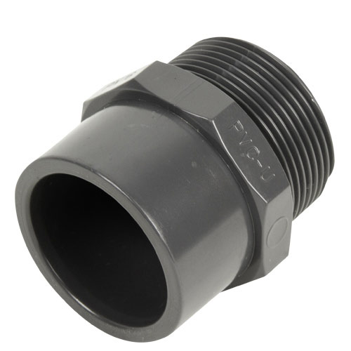 PVC-U Gewindemuffe mit Klebemuffe u. Außengewinde 