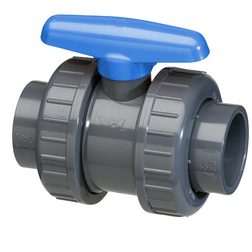 PVC-U Kugelhahn mit Klebemuffe 