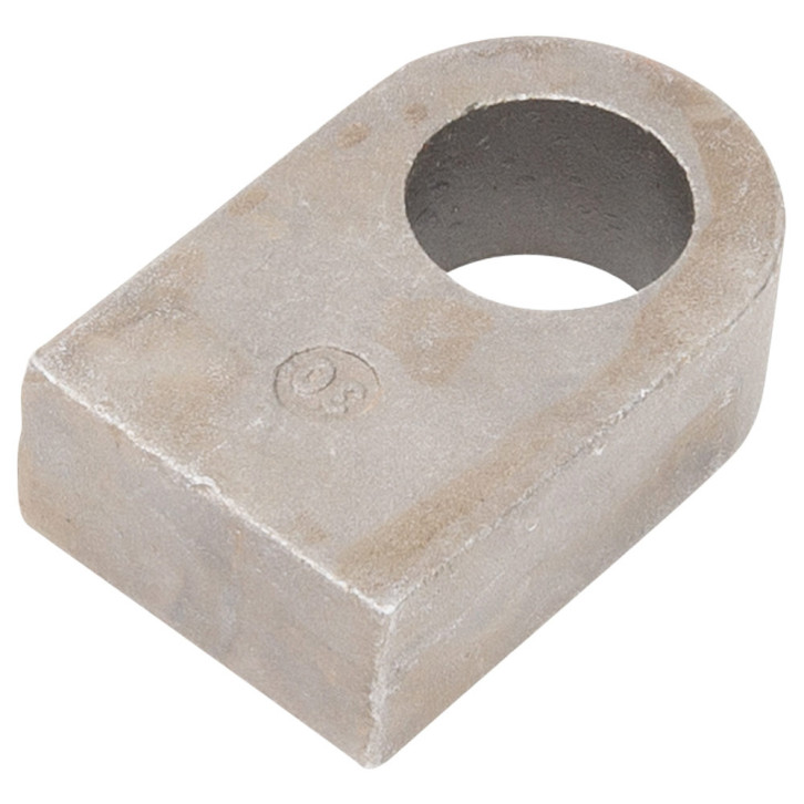 Weld-on piece with hole 