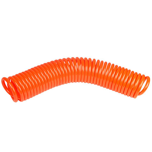 Spiral hose without screw fitting orange 