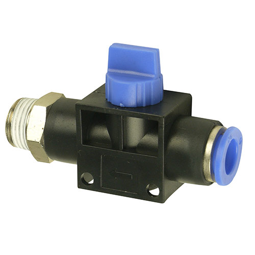 Screw - in fitting lockabel outlet 