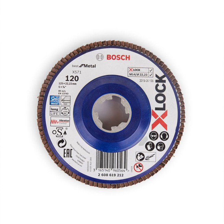 BOSCH X-Lock flap disc 