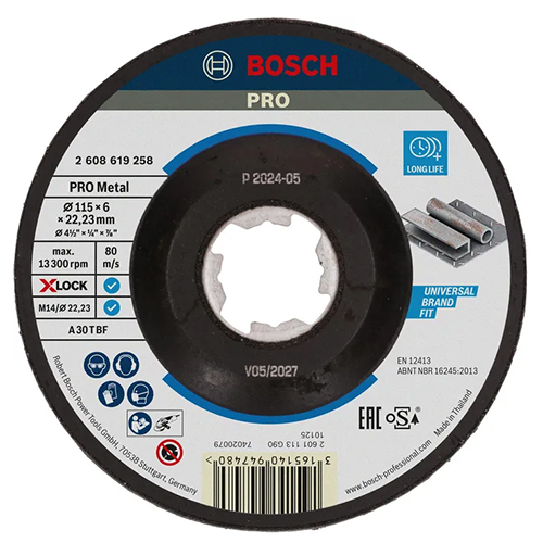 BOSCH Schruppscheibe X-Lock PRO Metall 
