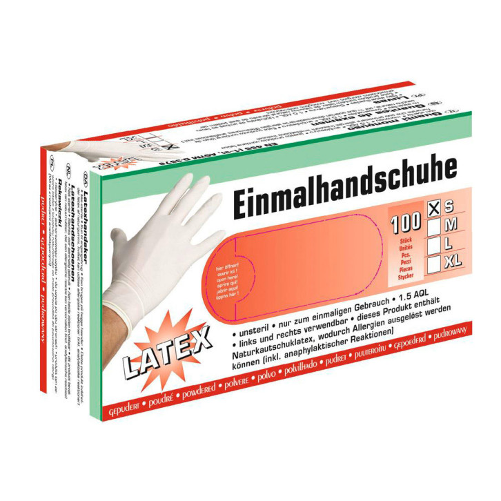 Einmalhandschuhe Latex Classic 