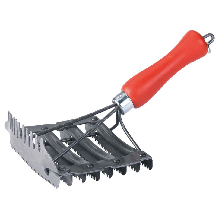 Metal currycomb with mane comb 