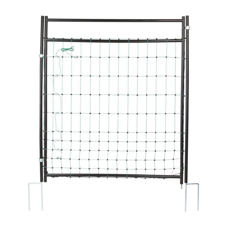 Tür für Elektrozaunnetze elektrifizierbar, Komplettset 