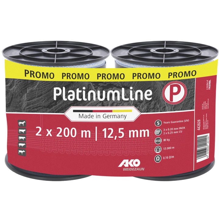 Weidezaunband PlatinumLine / Doppelpack 