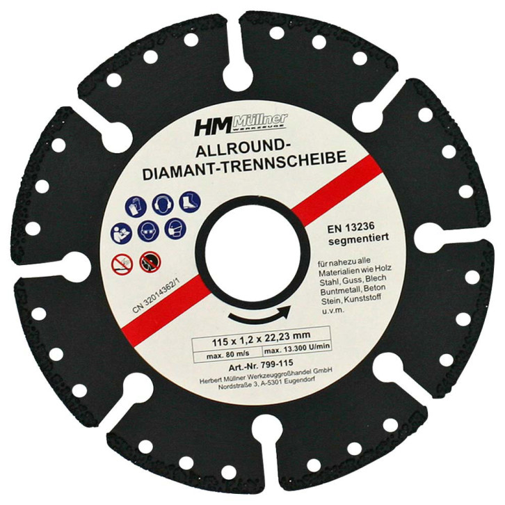 All-round diamond cutting disc 