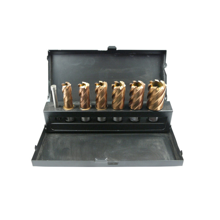 HSS core drill assortment with ejector pin 