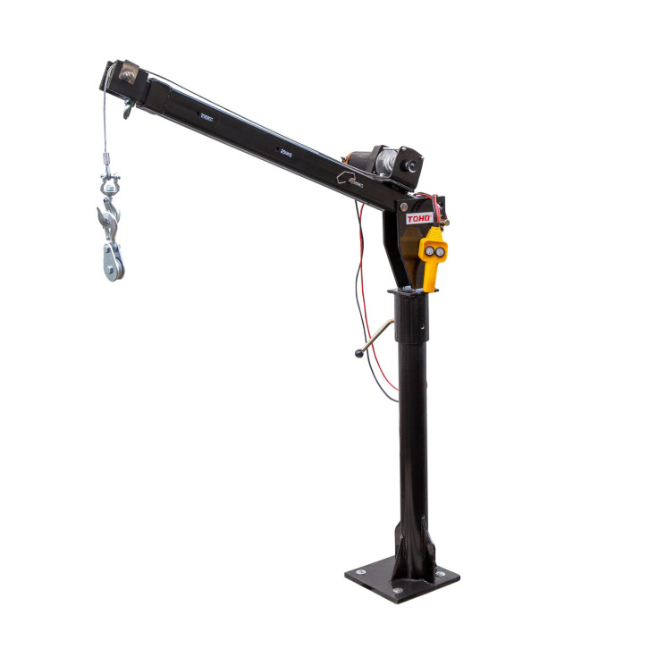 Ladekran / Hebekran mit elektrischer Seilwinde 