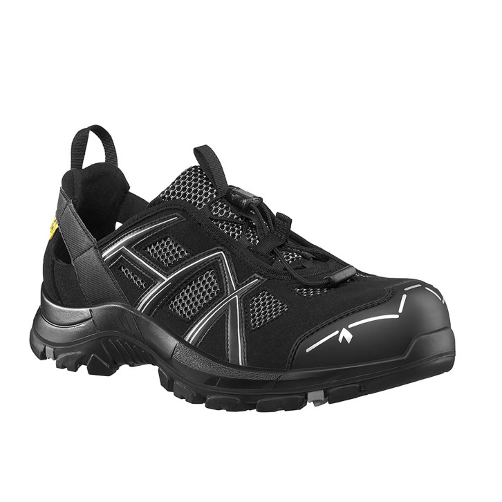 HAIX Halbschuhe Black Eagle Safety 61.1 low / schwarz-silber 