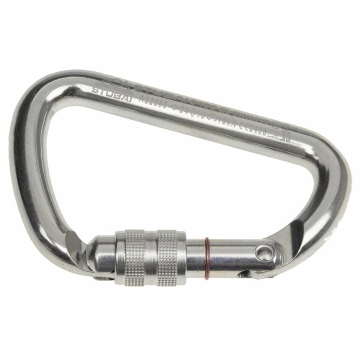 Stahlkarabiner D-Form »Stubai« 