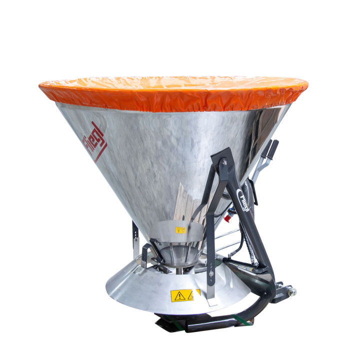 Salz- und Düngerstreuer - hydraulische Öffnung / mit Edelstahlbehälter 