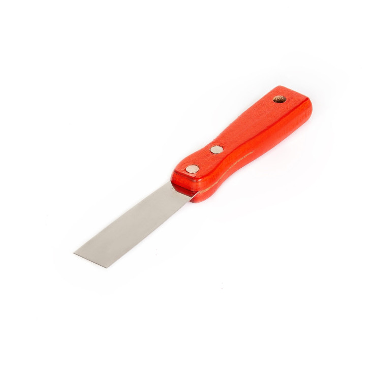 Metal spatula with wooden handle 