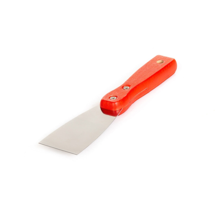 Metal spatula with wooden handle 