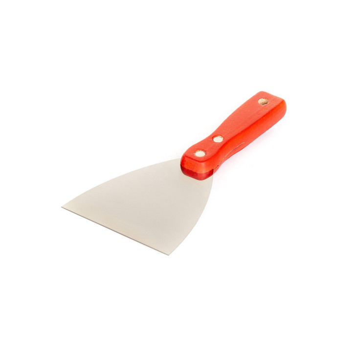 Metal spatula with wooden handle 