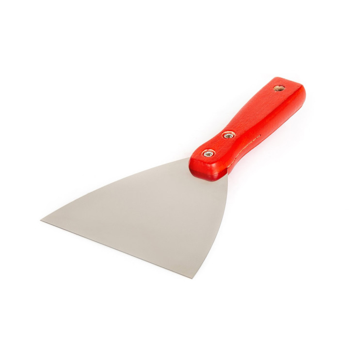 Metal spatula with wooden handle 