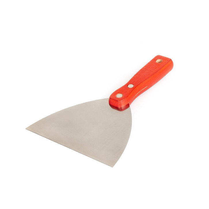 Metal spatula with wooden handle 
