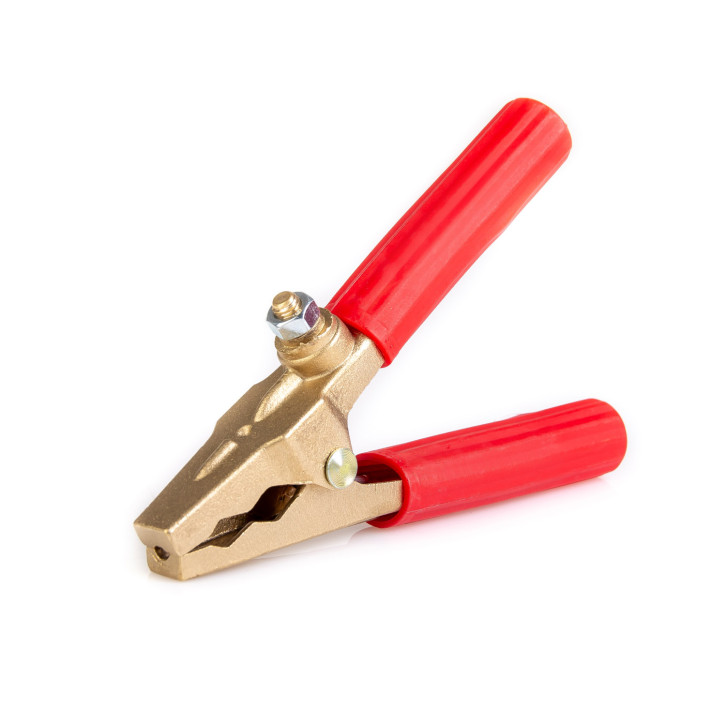 Batterie-Ladezange (Klemme) / Bronzeguss 