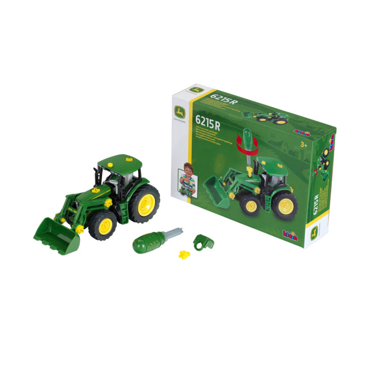 Kinder - John Deere Traktor mit Frontlader und Gewicht 