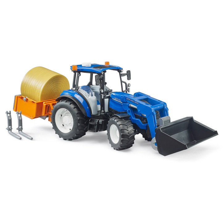 Spielzeug New Holland T5.120 mit Frontlader 