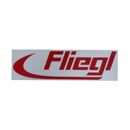 Aufkleber »Fliegl« rot - reflektierbar 