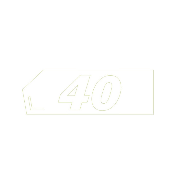 Aufkleber für Kipper »40« 