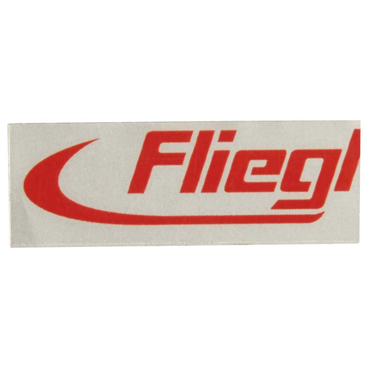Sticker »Fliegl« red - silver matt 