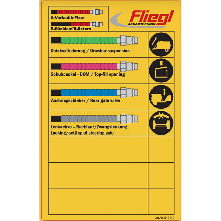 Aufkleber - Grundaufkleber Hydraulik Fass 1 