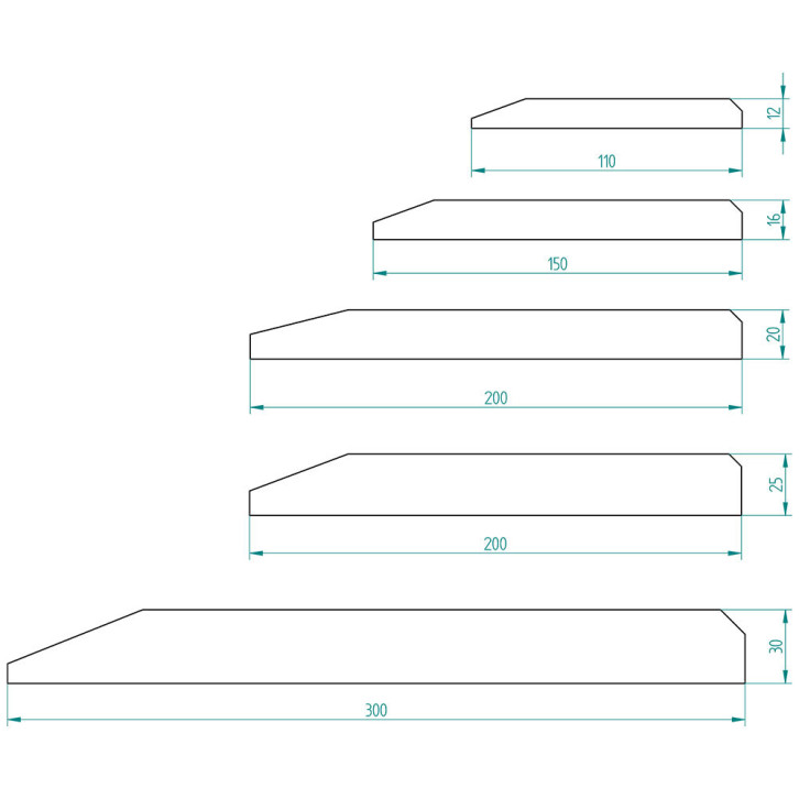 Schürfleiste / Meterware 