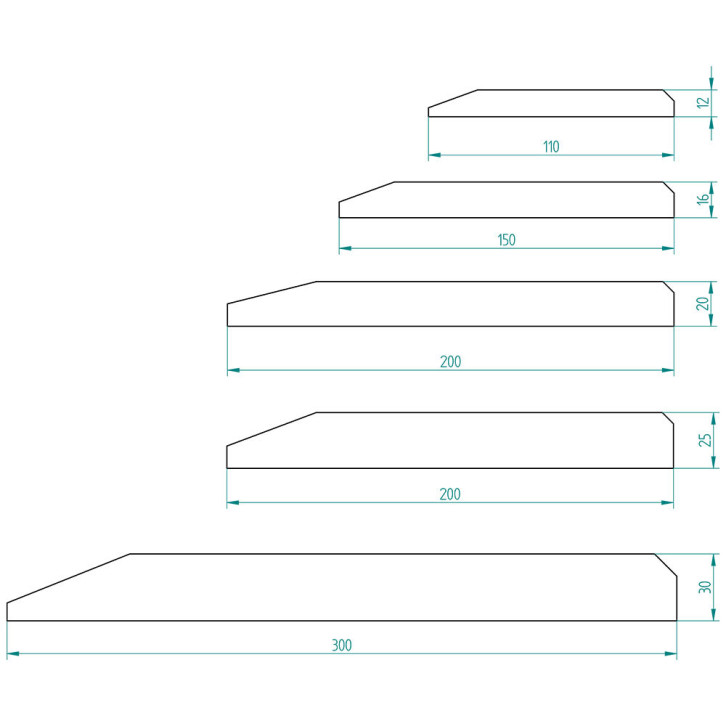 Schürfleiste / Meterware 