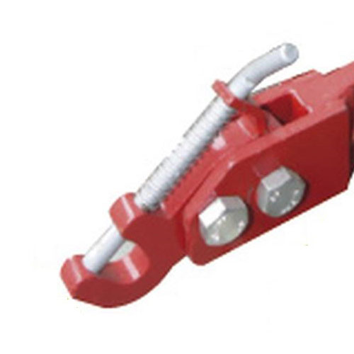Locking hook for front hydraulics 