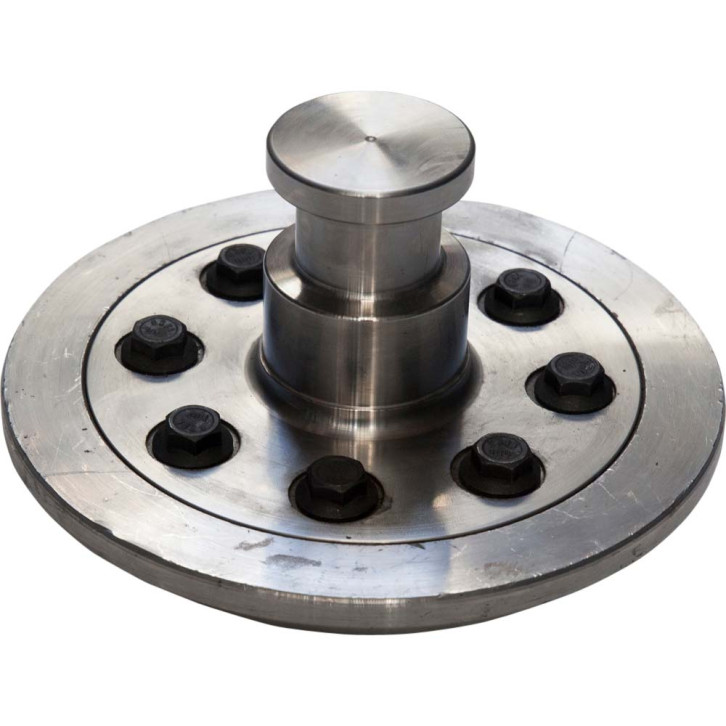 Königszapfen 2" mit Aufnahmeteller und Befestigungsschrauben 