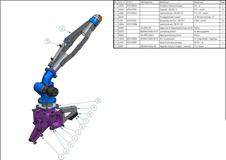Retrofit kit for hydraulic folding sprinkler nozzle 