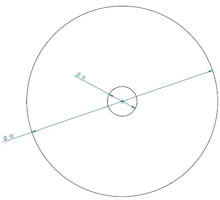 Abdeckplatte (Scheibe) 
