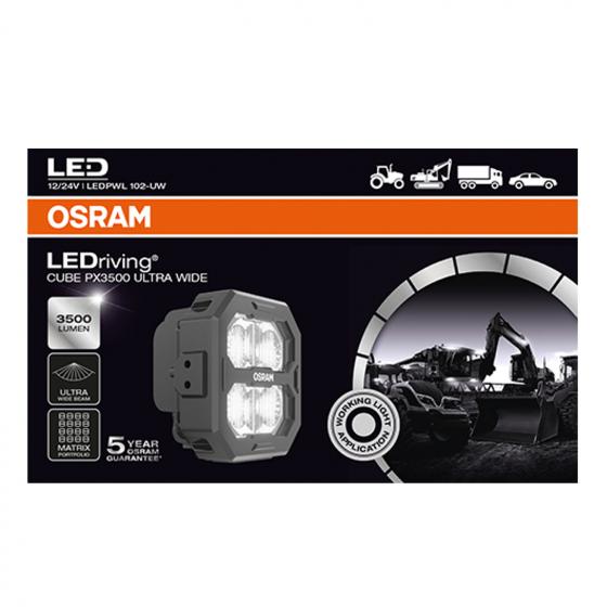 LEDriving Cube PX3500 Ultra Wide, Osram, Arbeitsscheinwerfer Pro